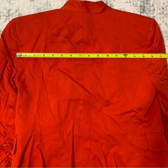 VTG Bebe Red Open Front Blazer Jacket Size 2 - Picture 9 of 14